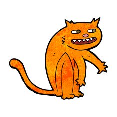cartoon happy cat N8