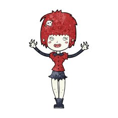 Cartoon Vampire Girl N196