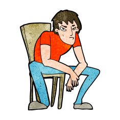 cartoon dejected man N8