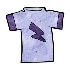 cartoon t shirt with lightning bolt N8