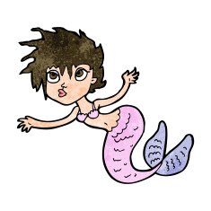 Cartoon Mermaid N60