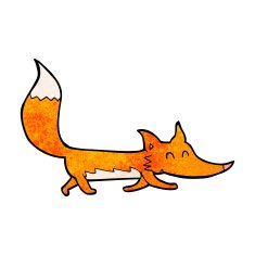 Cartoon little fox N23