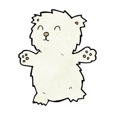 cartoon teddy bear N189