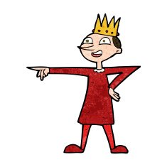 cartoon pointing prince N8