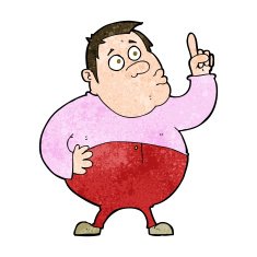 Cartoon Man Asking Question N74