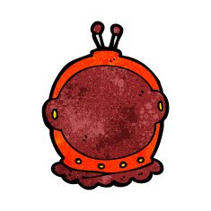 cartoon astronaut helmet N35
