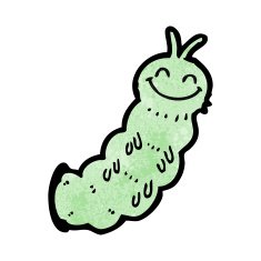 Cartoon Caterpillar N62