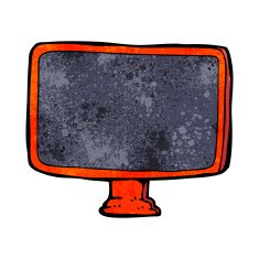 Cartoon Computer Screen N25