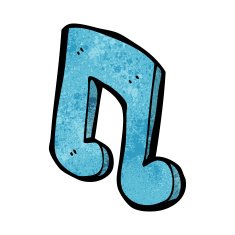 cartoon musical note N24