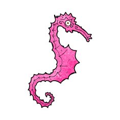 Cartoon Sea Horse N28