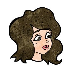 cartoon woman looking concerned N8