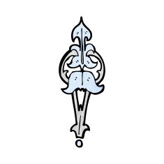 cartoon ornate clasp N8