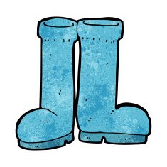 cartoon rubber boots N8
