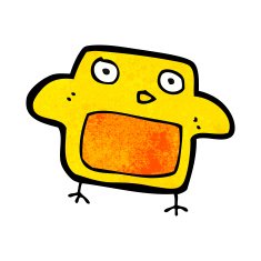 Cartoon Bird N319