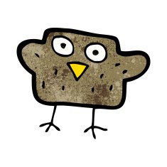 Cartoon Bird N320