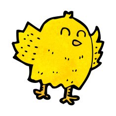 Cartoon Bird N322