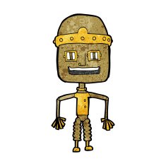 Funny Cartoon Robot N40