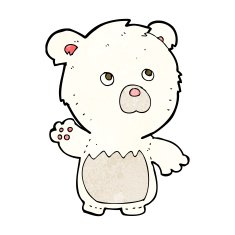 cartoon polar teddy bear N2