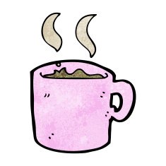 cartoon mug of coffee N9