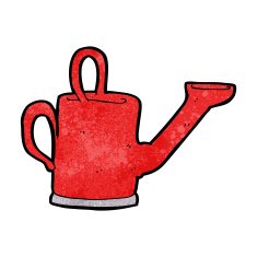 watering can cartoon N17