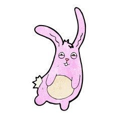 Funny cartoon rabbit N31