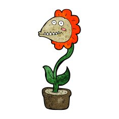 cartoon monster plant N7