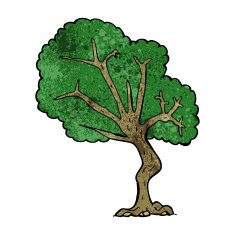 Cartoon Tree N160