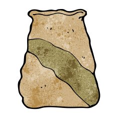 Cartoon Sack Of Potatoes N21