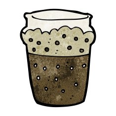cartoon glass of beer N18