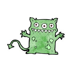 cartoon little monster N53
