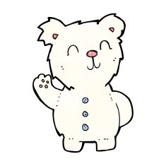 Cartoon Polar Bear N73