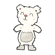 cartoon teddy polar bear N3