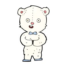 cartoon teddy polar bear N4