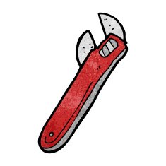 cartoon adjustable spanner N20