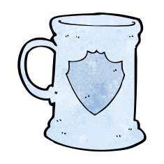 cartoon old tankard N8