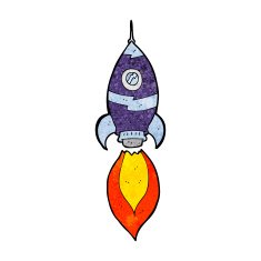 Cartoon Spaceship N44