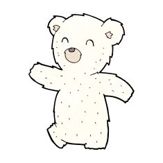 Cartoon Polar Bear N75