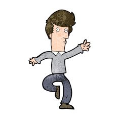 cartoon rushing man N7