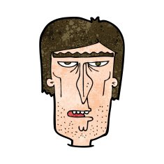 cartoon angry face N24