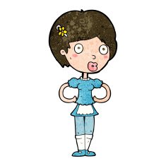 cartoon woman in french maid outfit N8