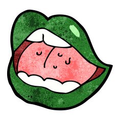 cartoon halloween mouth N18