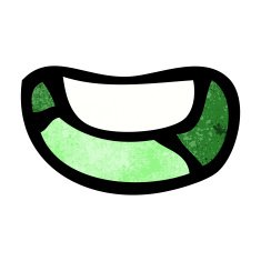 cartoon happy mouth N8