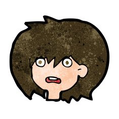 cartoon shocked expression N12