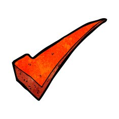 cartoon tick symbol N9