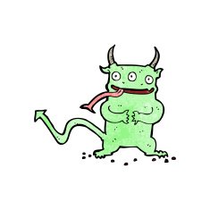 cartoon little demon N25