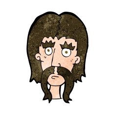 cartoon man with long mustache N10
