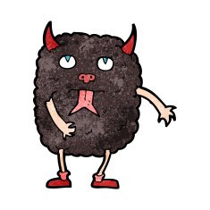 funny cartoon monster N32