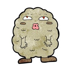 funny cartoon monster N33