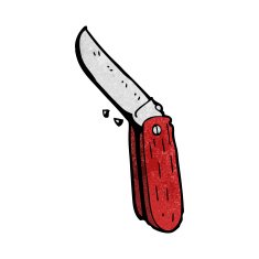 cartoon folding knife N28