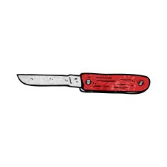 cartoon folding knife N29